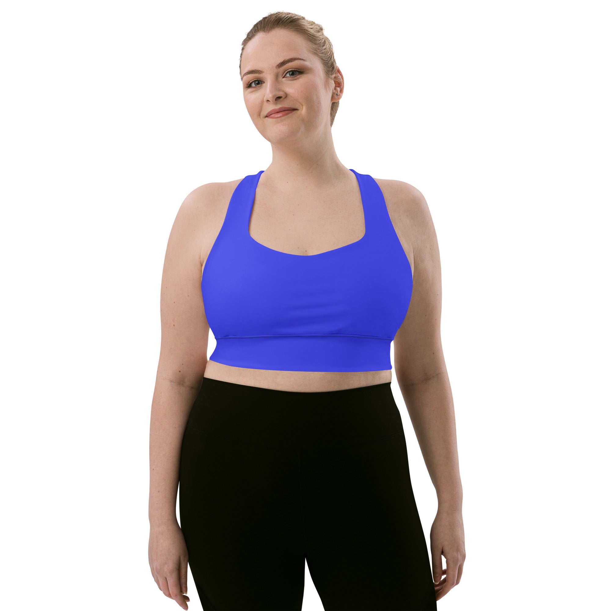 Royal Blue Longline Sports Bra